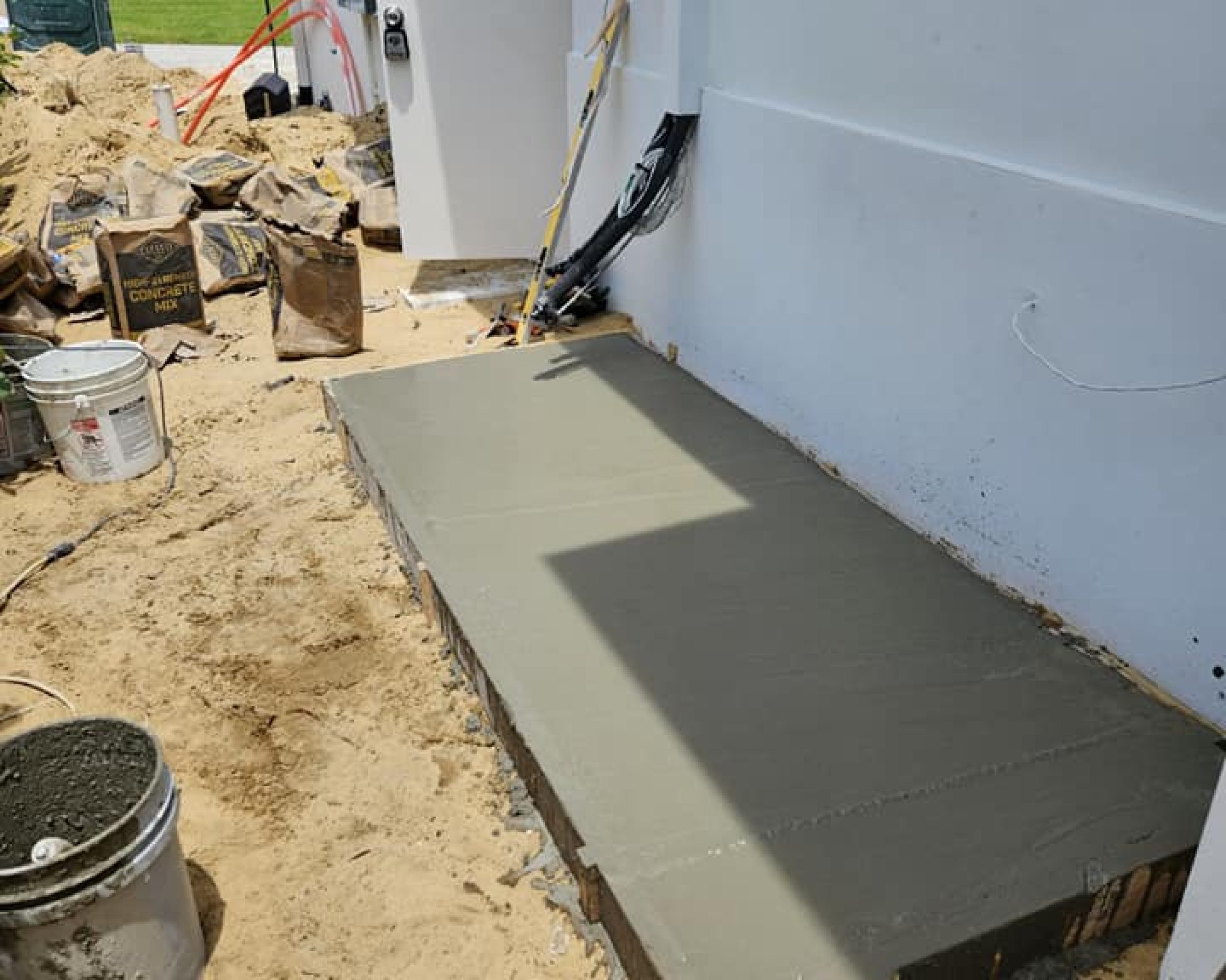 concrete pads for AC units