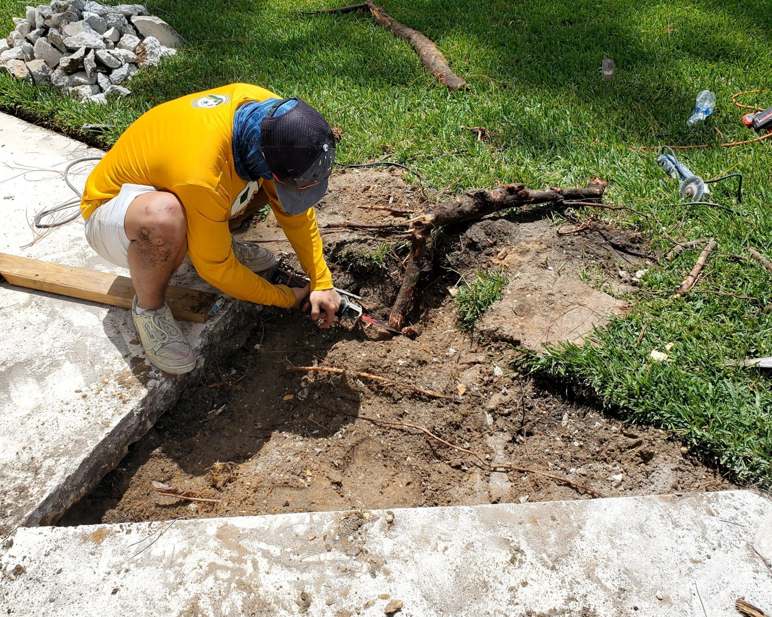 small concrete repair,